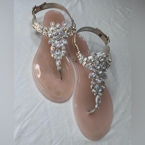 Blingy flat sandals